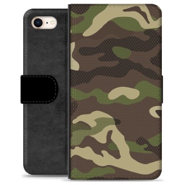 iPhone 7/8/SE (2020)/SE (2022) Premium Flip Cover med Pung - Camo