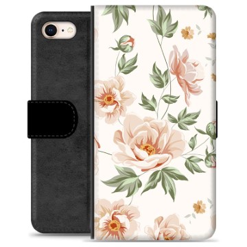 iPhone 7/8/SE (2020)/SE (2022) Premium Flip Cover med Pung - Floral