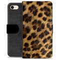 iPhone 7/8/SE (2020) Premium Flip Cover med Pung - Leopard