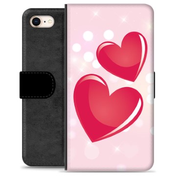 iPhone 7/8/SE (2020)/SE (2022) Premium Flip Cover med Pung - Kærlighed