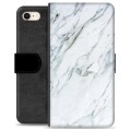 iPhone 7/8/SE (2020) Premium Flip Cover med Pung - Marmor