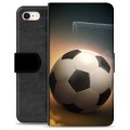 iPhone 7/8/SE (2020) Premium Flip Cover med Pung - Fodbold