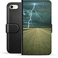 iPhone 7/8/SE (2020) Premium Flip Cover med Pung - Storm