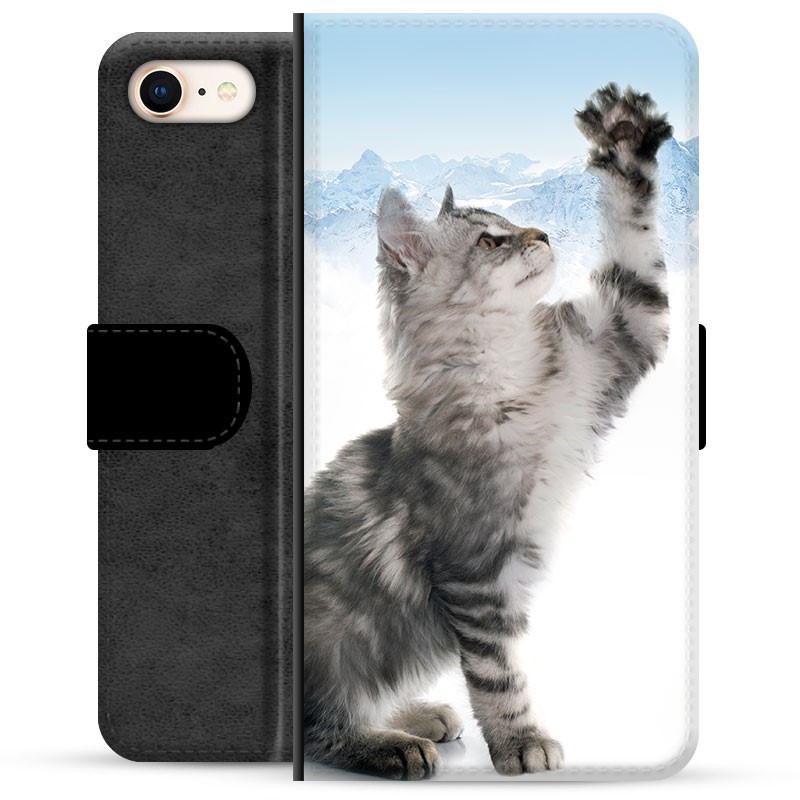 iPhone 7/8/SE (2022) Flip Cover med Pung - Kat