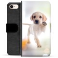 iPhone 7/8/SE (2020)/SE (2022) Premium Flip Cover med Pung - Hund