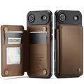 iPhone Air Caseme C22-etui RFID-kortpung - brun
