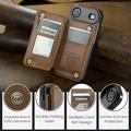 iPhone Air Caseme C22-etui RFID-kortpung - brun