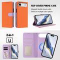iPhone Air aftageligt pungetui med MagSafe, RFID-beskyttelse og håndrem - orange / lilla
