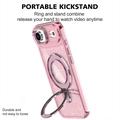 iPhone Air Glitter Hybrid Cover med Kickstand - MagSafe-kompatibel - Pink