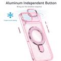 iPhone Air Glitter Hybrid Cover med Kickstand - MagSafe-kompatibel - Pink