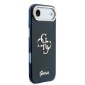 iPhone Air Guess IML 4G Script Metal Logo Cover - Blå