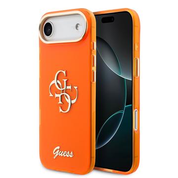 iPhone Air Guess IML 4G Script Metal Logo Cover - Orange
