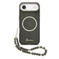 iPhone Air Guess IML Glitter Script Rem Cover - MagSafe-kompatibelt