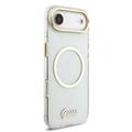 iPhone Air Guess IML Glitter Script Rem Cover - MagSafe-kompatibel - Gennemsigtig