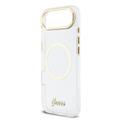 iPhone Air Guess IML Glitter Script Rem Cover - MagSafe-kompatibel - Gennemsigtig