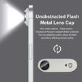 iPhone Air Imak Fulddækkende kameralinsebeskytter i metal og hærdet glas - Sølv
