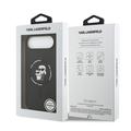iPhone Air Karl Lagerfeld Karl and Choupette MagSafe Cover i flydende silikone - Sort