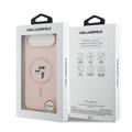 iPhone Air Karl Lagerfeld Karl and Choupette MagSafe Cover i flydende silikone - Pink