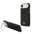 iPhone Air Lacoste Iconic Petit Pique Kamerastativ Cover - MagSafe-kompatibel - Sort