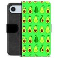 iPhone Air Premium Flip Cover med Pung - Avocadomønster