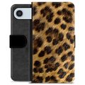 iPhone Air Premium Flip Cover med Pung - Leopard