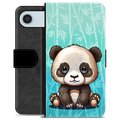 iPhone Air Premium Flip Cover med Pung - Panda