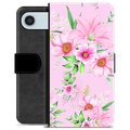 iPhone Air Premium Flip Cover med Pung - Vandfarveblomster