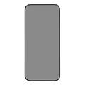 iPhone Air Privacy Skærmbeskyttelse Hærdet Glas med installationsværktøj - 9H - sort kant