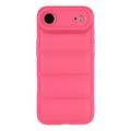 iPhone Air Pufferjakke Stødfast TPU-cover - Hot Pink