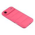 iPhone Air Pufferjakke Stødfast TPU-cover - Hot Pink