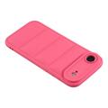 iPhone Air Pufferjakke Stødfast TPU-cover - Hot Pink