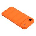 iPhone Air Pufferjakke Stødfast TPU-cover - Orange