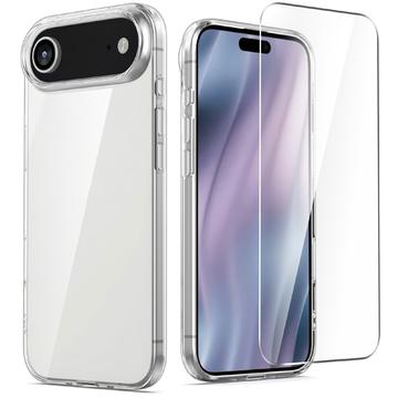 iPhone Air Saii 2-i-1 TPU Cover & Skærmbeskyttelse Hærdet Glas