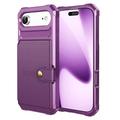 iPhone Air TPU Cover med Kortholder - Lilla