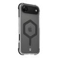 iPhone Air Tactical MagForce Hexagon Cover - MagSafe-kompatibel - sort / gennemsigtig