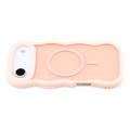 iPhone Air Bølgekant magnetisk hybrid cover - pink