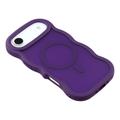 iPhone Air Bølgekant magnetisk hybrid cover - lilla