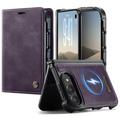 iPhone Duo Caseme C49 2-i-1 aftagelig pungetui - MagSafe-kompatibel, RFID - Lilla