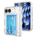 iPhone Duo Gennemsigtigt Cover med Kortholder
