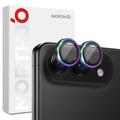 iPhone Duo Northjo kameralinsebeskyttelsessæt - Farverig