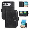 iPhone Duo Wallet cover med 8 kortpladser og håndledsrem - sort