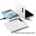 iPhone Fold Plastik Cover - Gennemsigtig