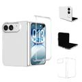 iPhone Fold Plastik Cover - Gennemsigtig
