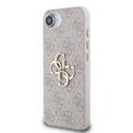 iPhone 16e Guess 4G Big Metal Logo Hybrid Cover - Pink