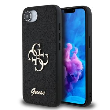 iPhone 16e Guess Fixed Glitter 4G Metal Logo Cover
