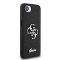iPhone 16e Guess Fixed Glitter 4G Metal Logo Cover