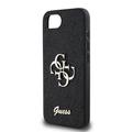 iPhone 16e Guess Fixed Glitter 4G Metal Logo Cover
