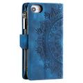 iPhone 16e Mandala Series Etui med Pung - Blå