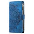 iPhone 16e Mandala Series Etui med Pung - Blå