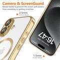 iPhone 16e Tech-Protect MagFlex Cover - MagSafe-kompatibelt - Klar / Guld